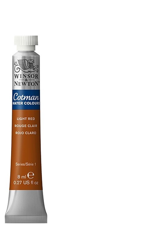 фото Акварель winsor&newton cotman 8 мл красный светлый