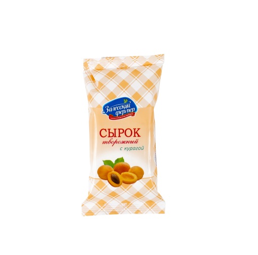 

Сырок фермерский творожный с сахаром и курагой 12 % 90 г