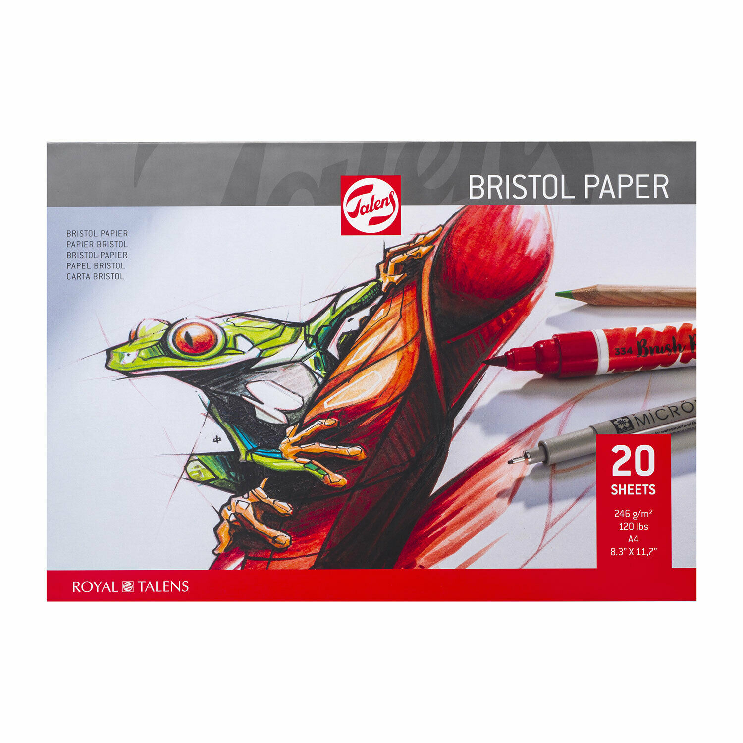 

Альбом-склейка для зарисовок Talens Bristol А4 20 л 246 г