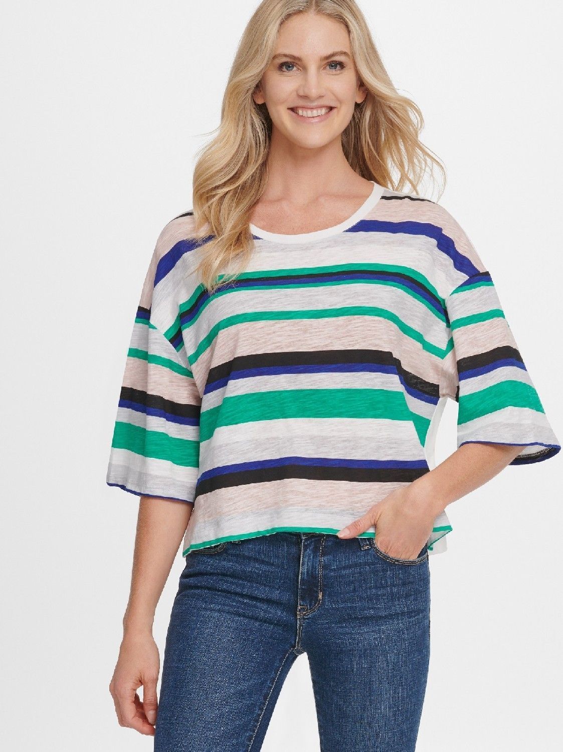 

Блуза женская DKNY P0AD1E39/OQZS разноцветная S, P0AD1E39