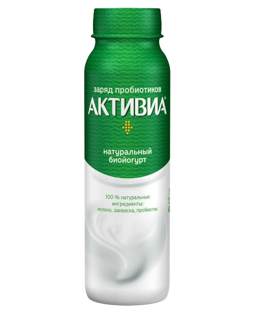 

Питьевой йогурт Активиа натуральный 2,4% 260 г
