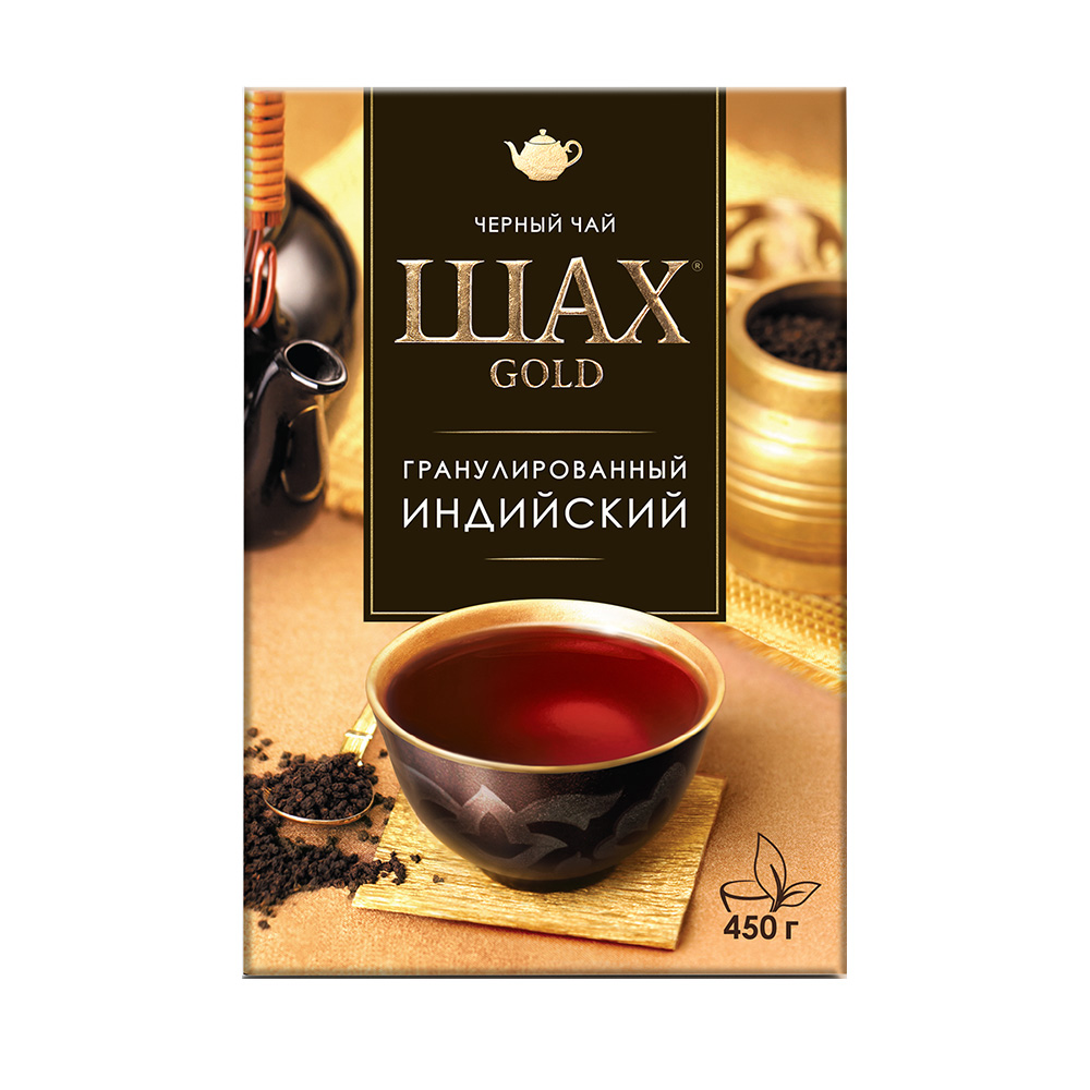 Чай черный листовой гранулированный Шах Gold Индийский 450 г