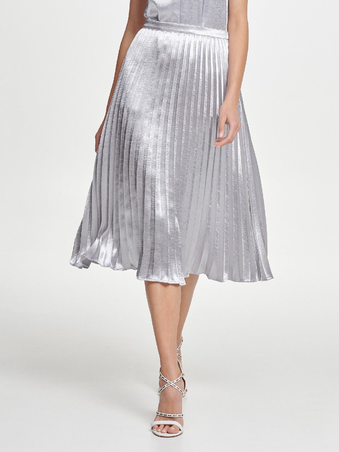 

Юбка женская DKNY P9ENEBSB серебристая 10, P9ENEBSB