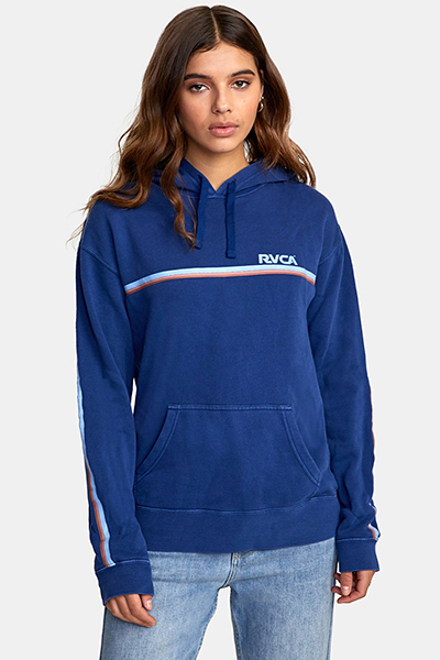 

Толстовка Rvca Cannonball Po Hoodie, federal blue, S INT, Cannonball Po Hoodie