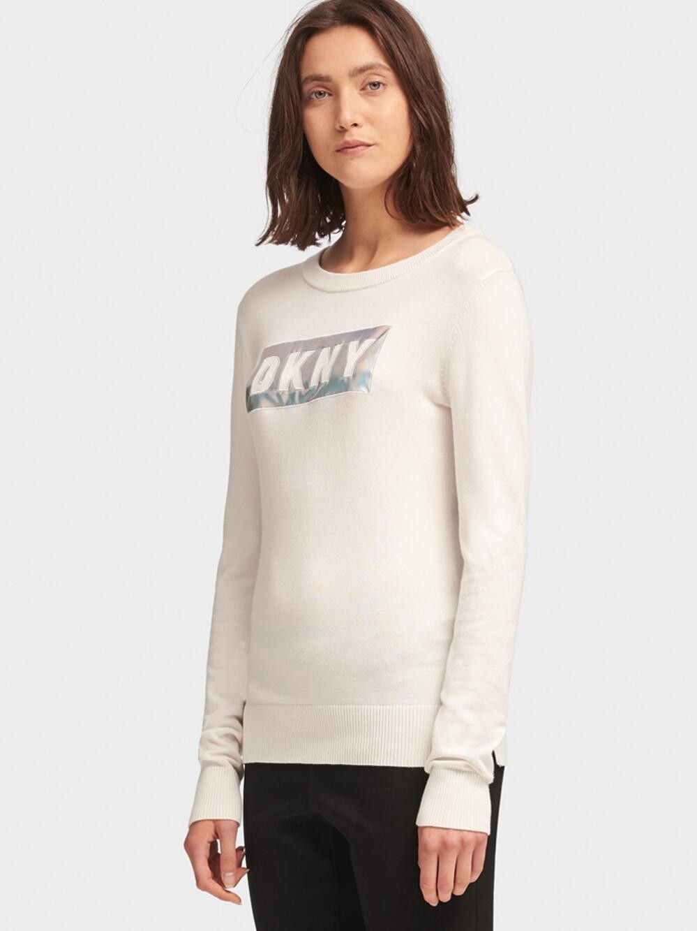 

Джемпер женский DKNY P8KS8DGW/IVYM белый M, P8KS8DGW