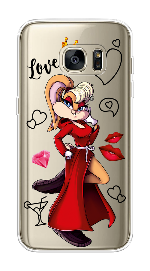 

Чехол на Samsung Galaxy S7 edge "Rich Lola Bunny", Красный;бежевый;оранжевый, 24650-6