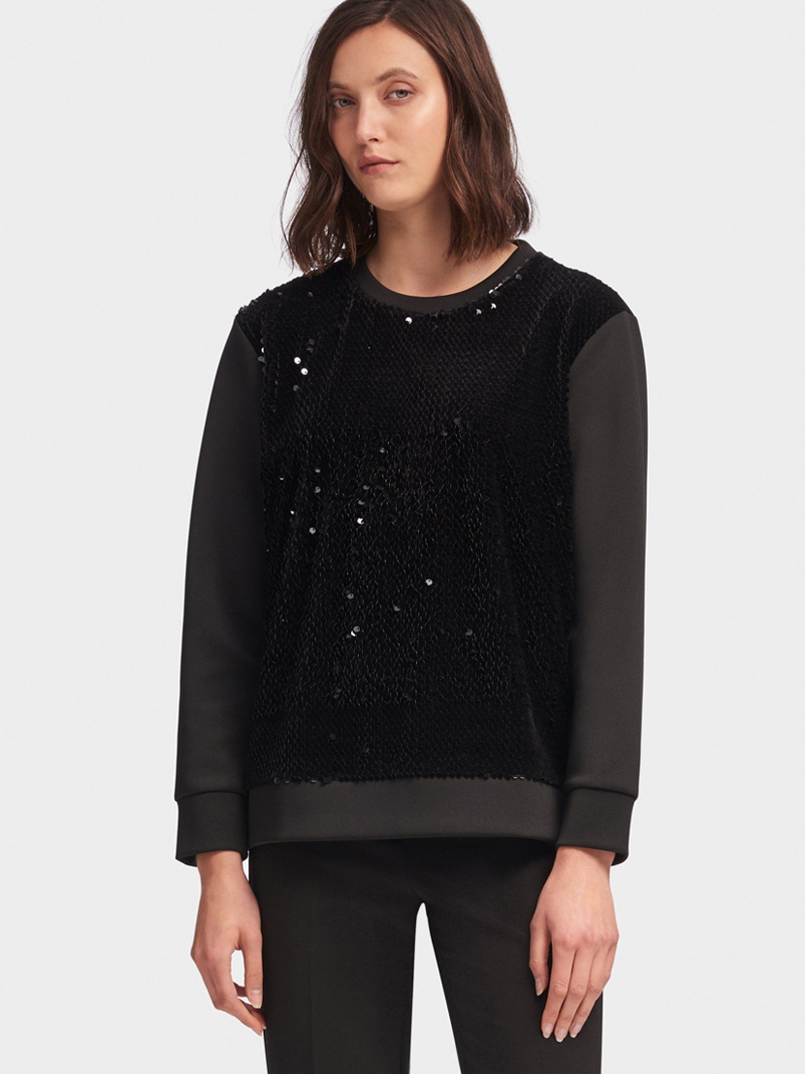 

Свитшот женский DKNY P8JHEDU6 черный XS, P8JHEDU6