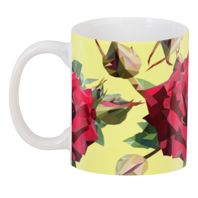 

Кружка Printio кружка Rose low poly vector