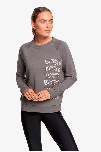 

Свитшот женский Roxy Windy Road ERJFT04142 серый XS, Windy Road ERJFT04142