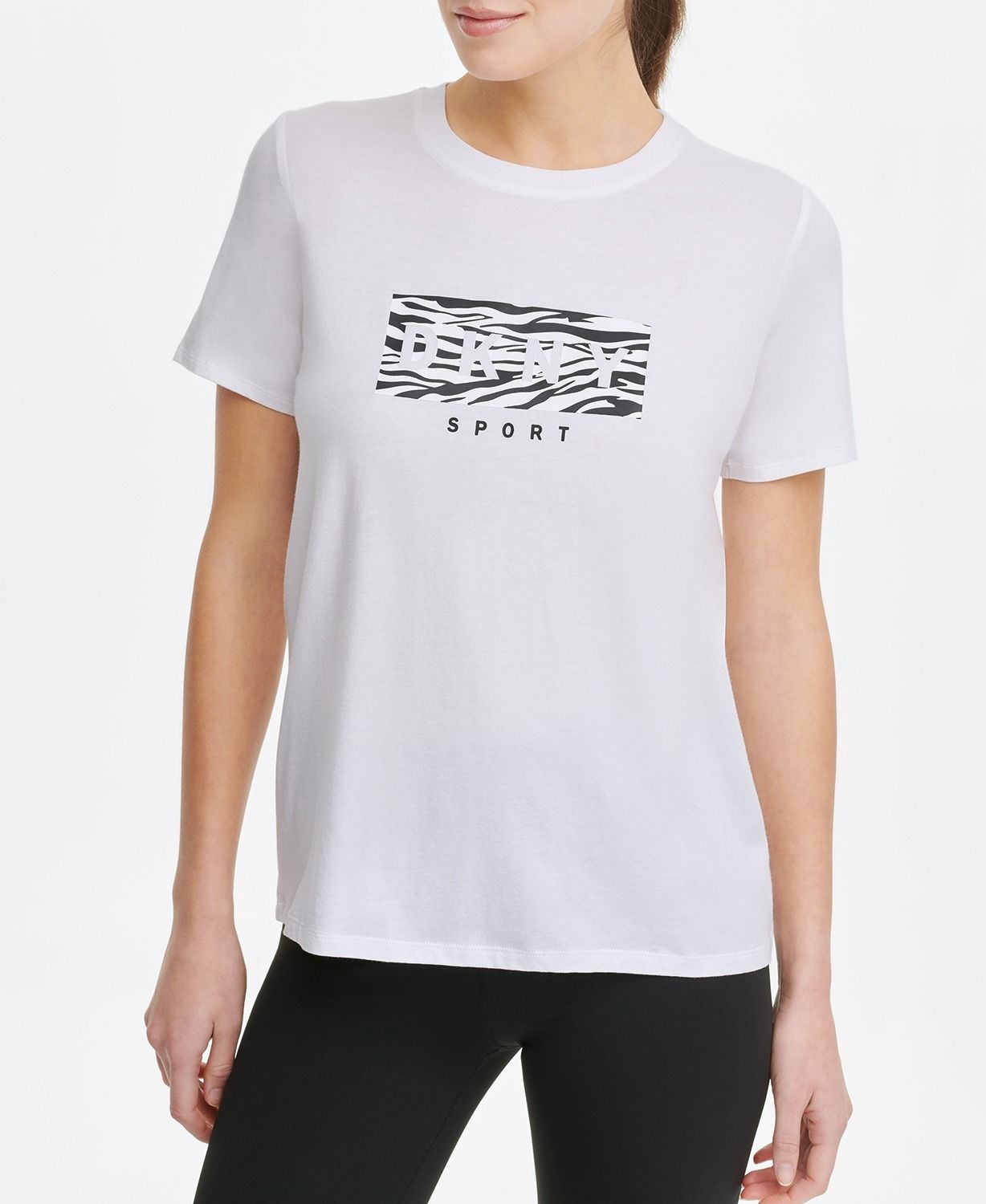 

Футболка женская DKNY DP0T7303 белая XS, DP0T7303
