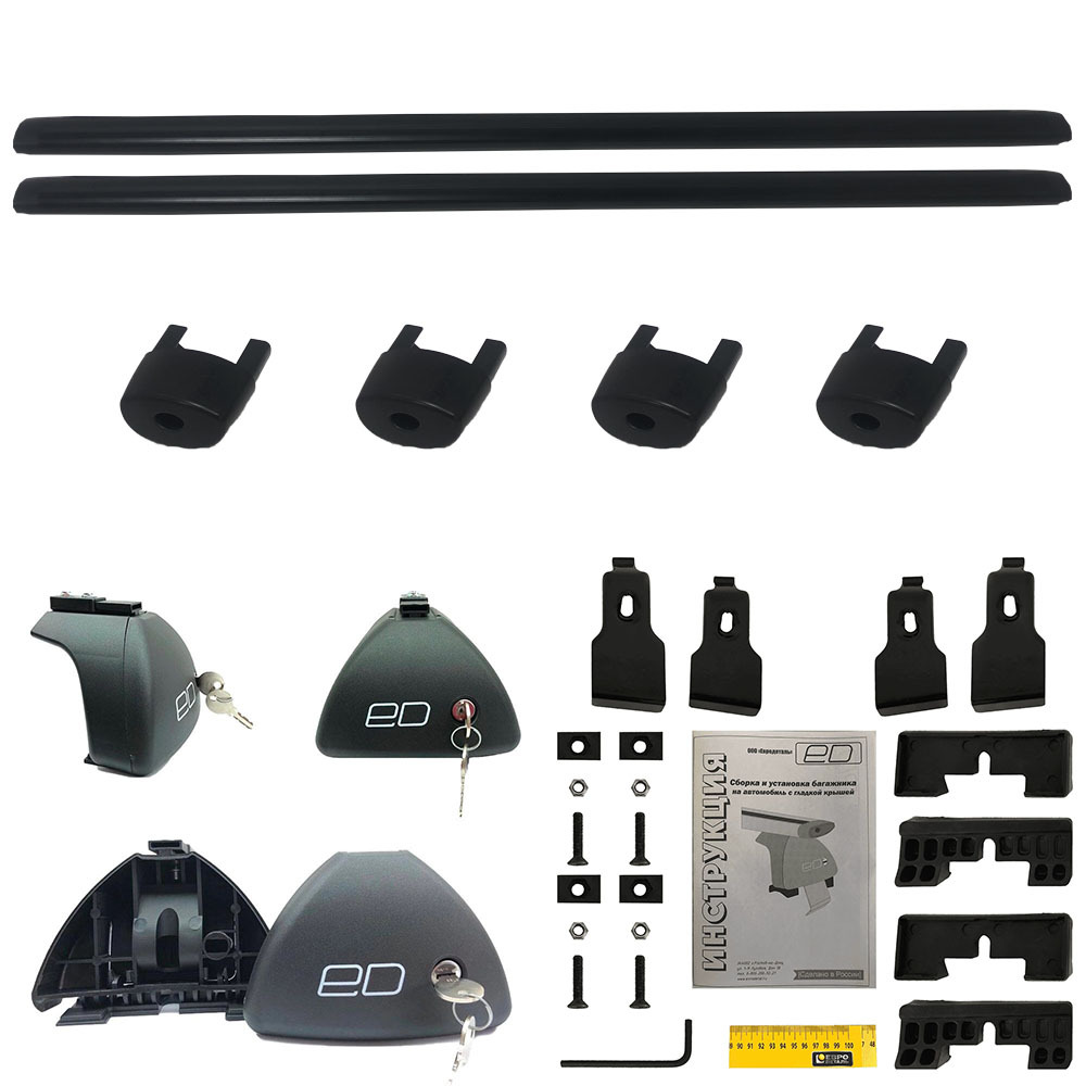 

Багажник универсальный Евродеталь аэро с замком Honda Civic 4D sedan VIII 2006-2012 Black, Черный, OZPTGK278