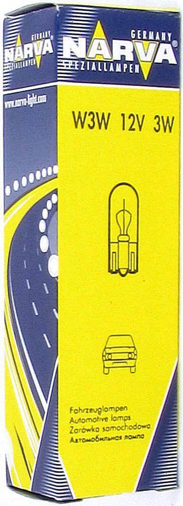 фото Лампа w2 3w 12v nva (упаковка carton box 1 шт) narva