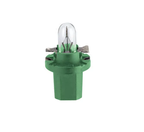 фото Лампа bax 12v 2w bx8,5d green min10 narva