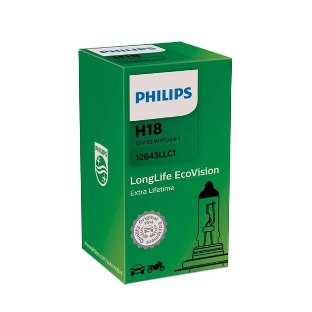 фото Лампа h18 12v 65w py26d-1 c1 philips