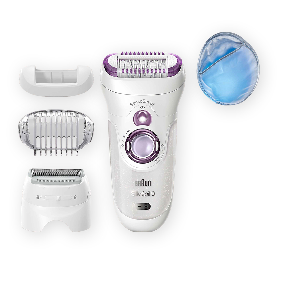 эпилятор braun s3 se 3 277 silk epil белый розовый Эпилятор Braun Silk-epil 9 SensoSmart 9/710