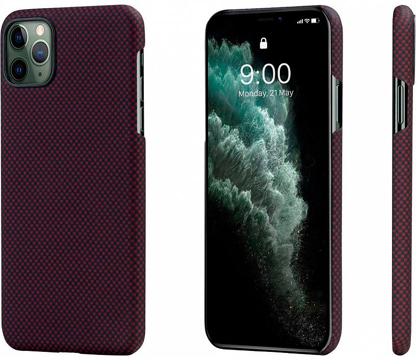фото Чехол pitaka magcase для iphone 11 pro red plain