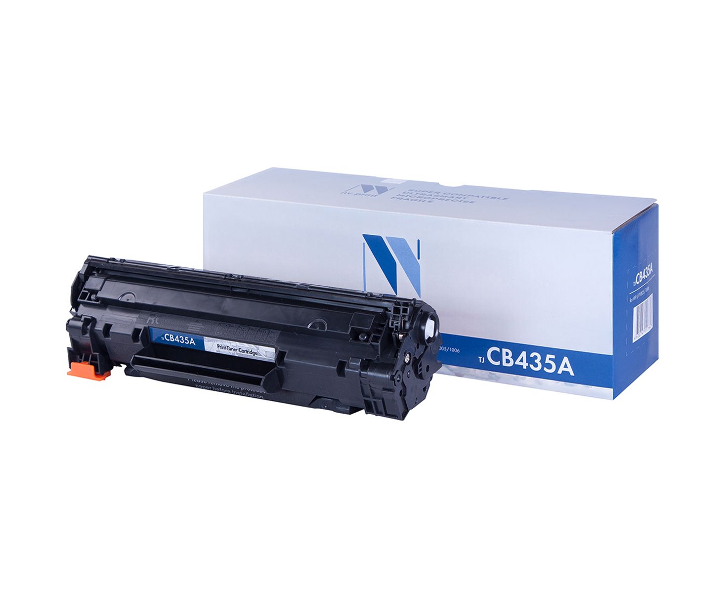 фото Картридж для лазерного принтера nv print cb435a, черный
