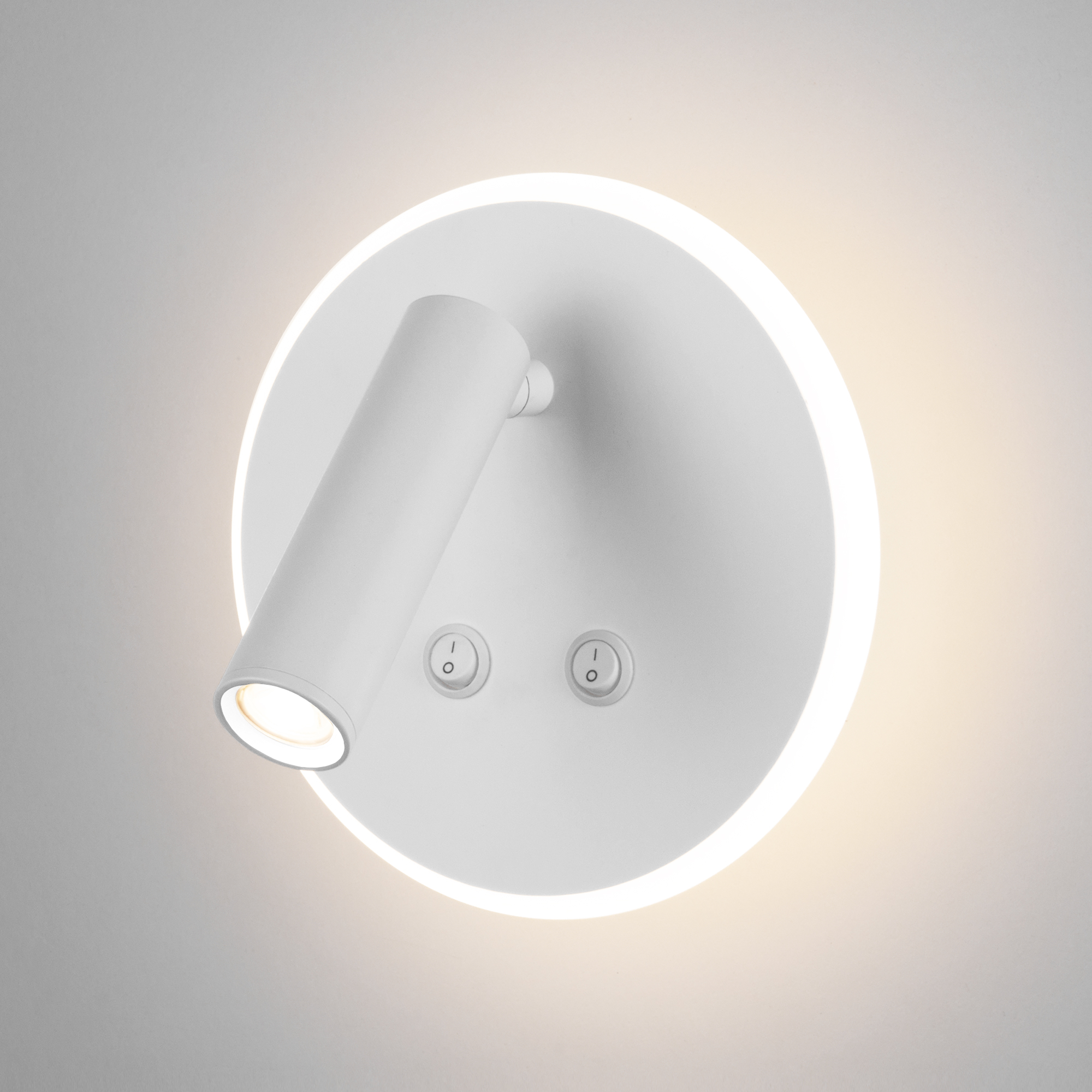 фото Настенный светодиодный светильник с поворотным плафоном tera led белый (mrl led 1014) elektrostandard