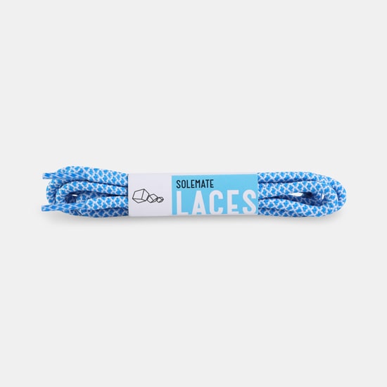 

Шнурки для обуви Solemate Laces голубовато-белый 120 см, Голубой