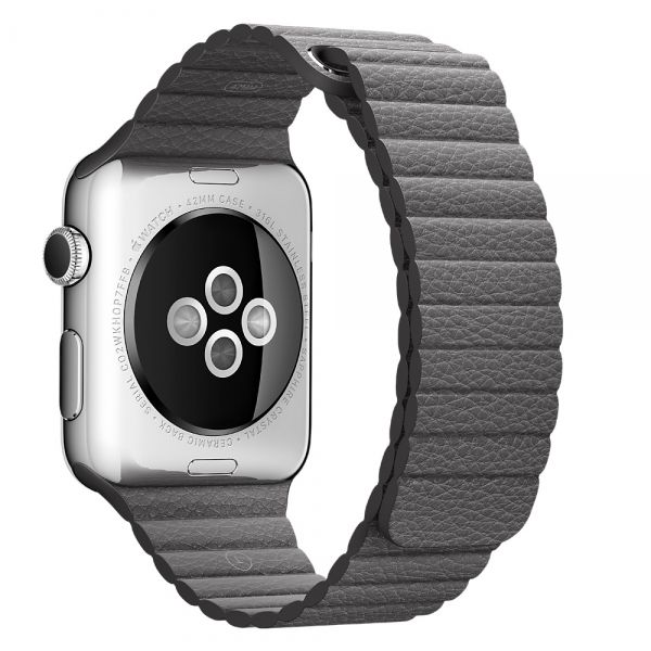 

Сменный ремешок Nuobi Leather Magnetic для Apple Watch (Серый 38/40 mm)
