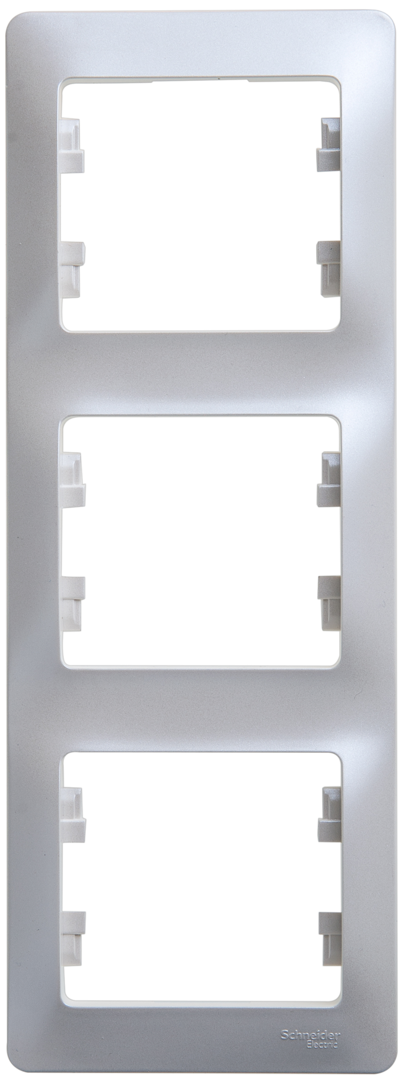

Рамка Schneider Electric Glossa 3-ая Перламутр, Черный