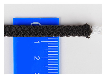Бельевая веревка с сердечником, диаметр 7,0 мм, длина 10 м (черный)