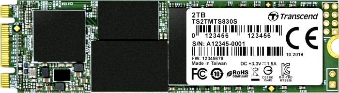 

SSD накопитель Transcend MTS830 M.2 2280 2 ТБ (TS2TMTS830S), MTS830