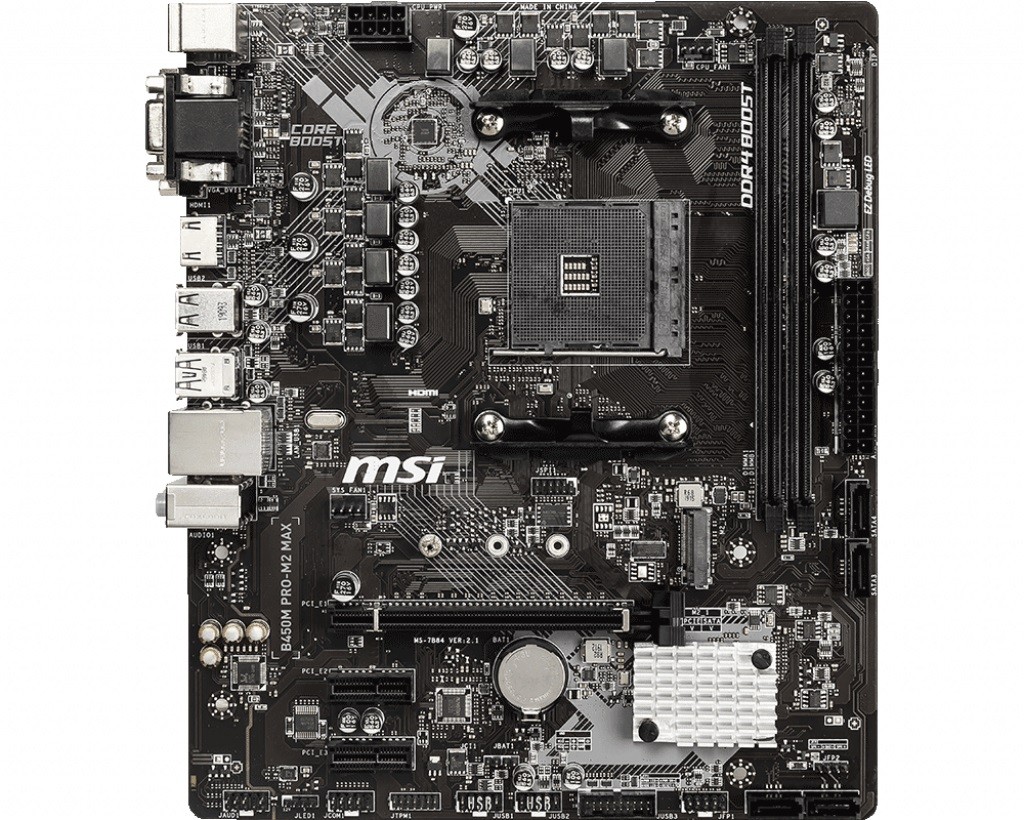 фото Материнская плата msi b450m pro-m2 max