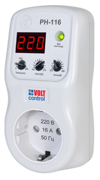 фото Реле напряжения volt control рн-116 новатек-электро