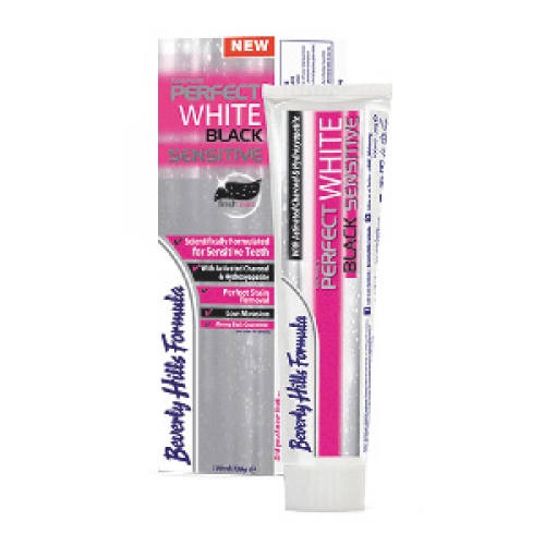 Зубная паста Beverly Hills Formula Perfect White Black Sensitive 100 мл innova sensitive зубная паста бережное осветление эмали 75