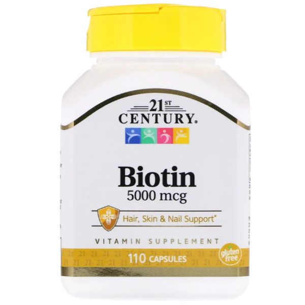 фото Витамин b7 21st century biotin 5000 110 капсул