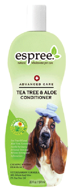 

Кондиционер для собак Espree Advanced Care Tea Tree&Aloe чайное дерево&алоэ, 355мл, Advanced Care Tea Tree & Aloe Conditioner Чайное дерево и алоэ для собак 355 мл
