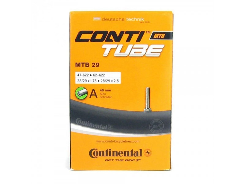 

Велосипедная камера Continental MTB ZCO82171 29", 1,75-2,5", Черный, MTB ZCO82171