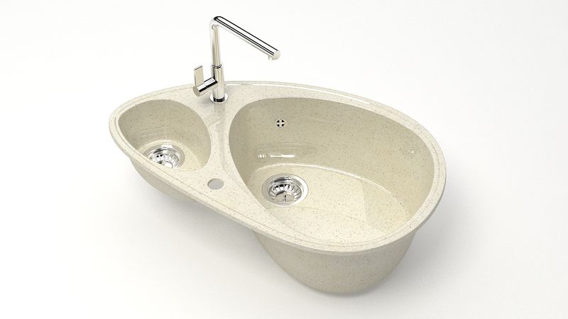 

Мойка для кухни мраморная Эмма Z13Q2 Granit MARRBAXX бежевый, Эмма