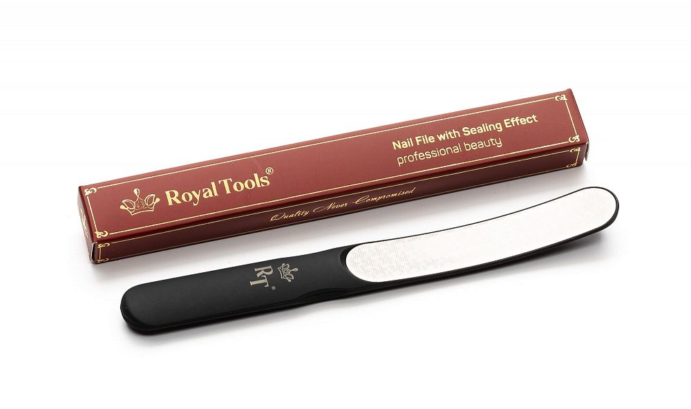 

Пилка для ногтей Royal Tools с эффектом запаивания (черная)
