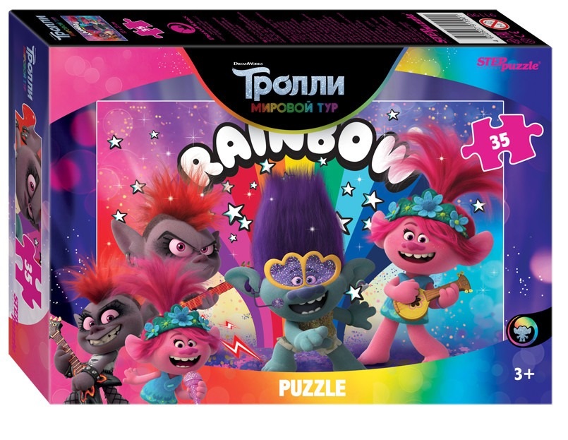 

Пазл Step Puzzle тролли 35 деталей