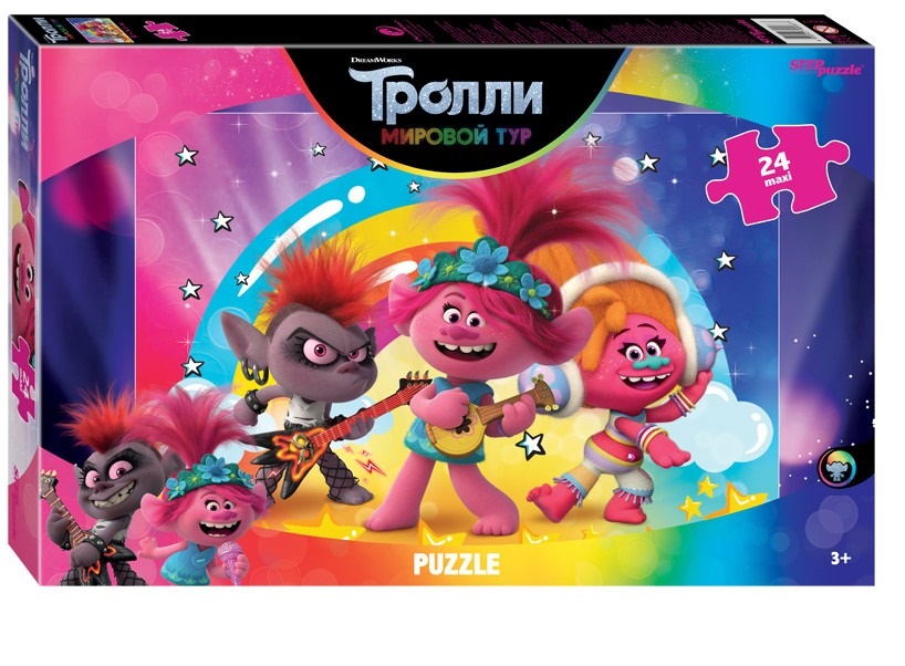 

Пазл Step Puzzle тролли 24 деталей