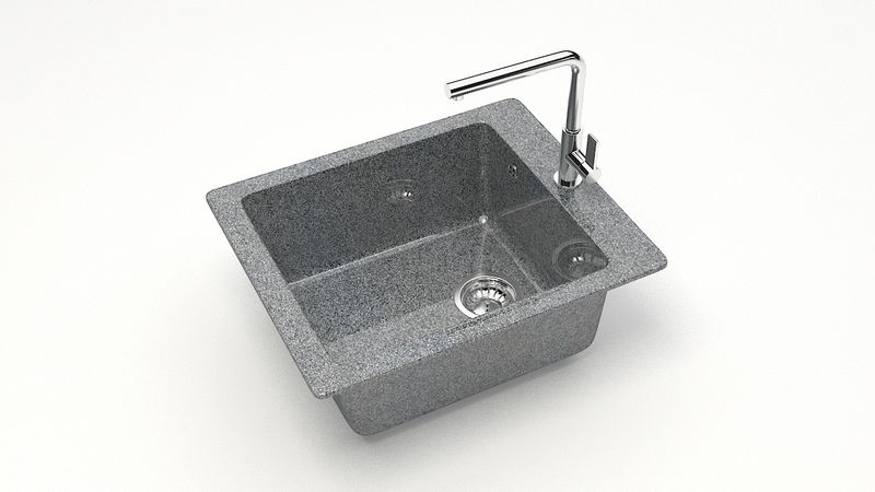 

Мойка для кухни мраморная Линди Z8Q8 Granit MARRBAXX тёмно-серый