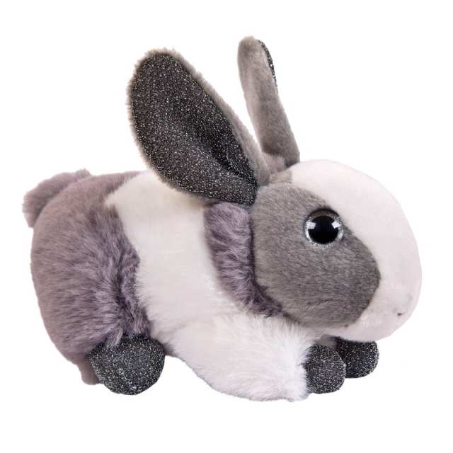 фото Мягкая игрушка abtoys кролик серый, 15 см
