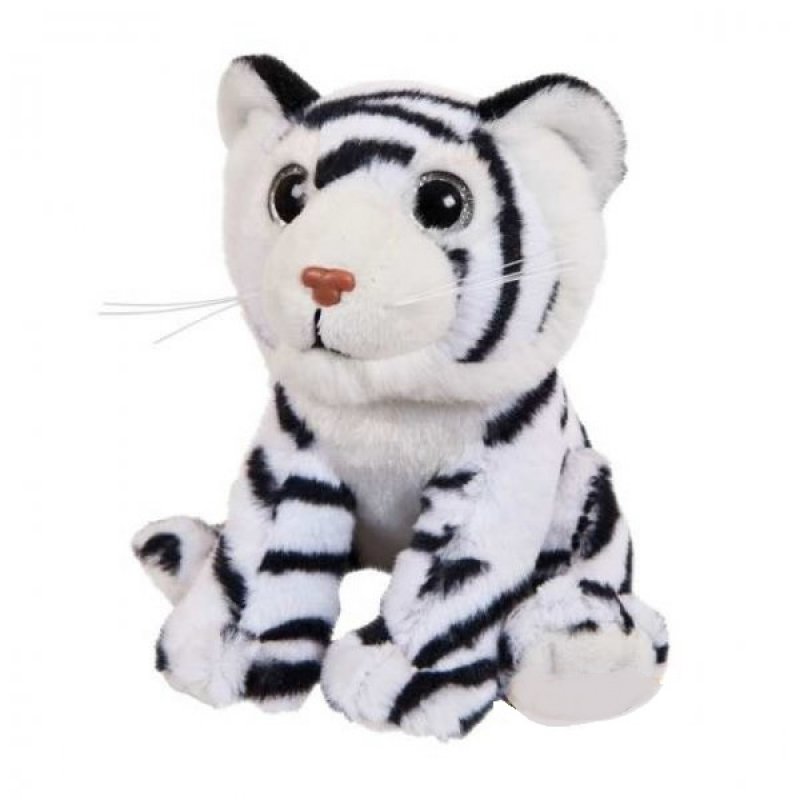 фото В дикой природе. тигренок бенгальский белый, 15 см игрушка мягкая abtoys