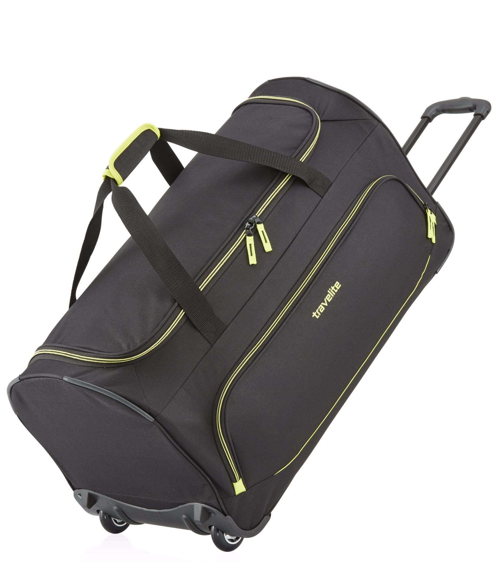 фото Дорожная сумка travelite basics fresh wheeled duffle black 36 x 71 x 35 см