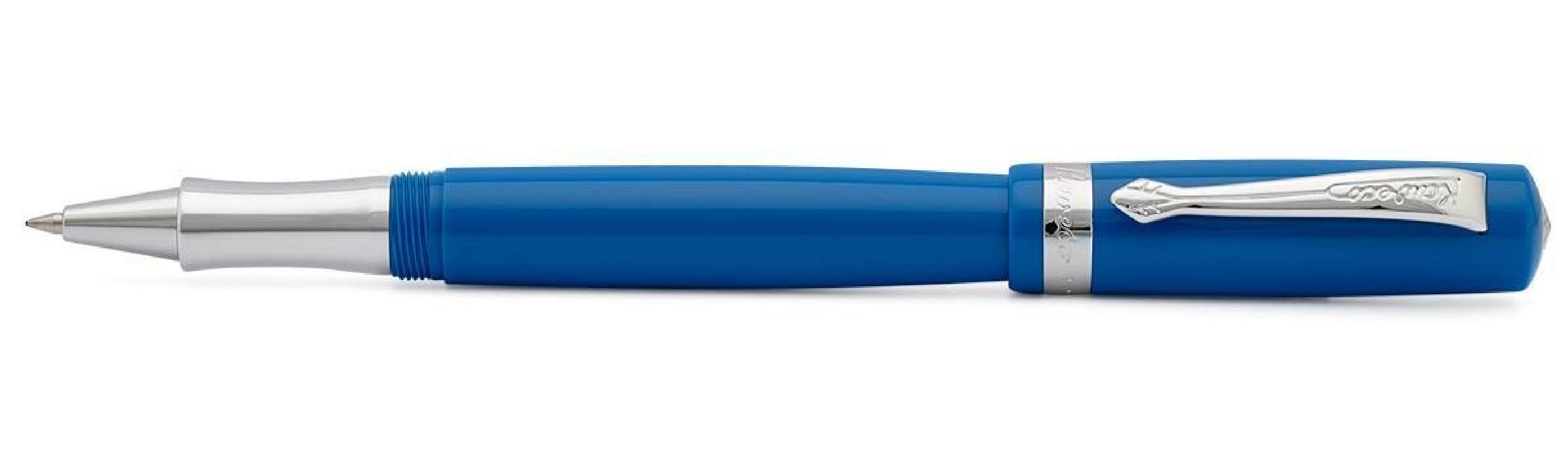

Роллер гелевый Kaweco STUDENT 0,7мм синий винтажный корпус с хромированными вставками