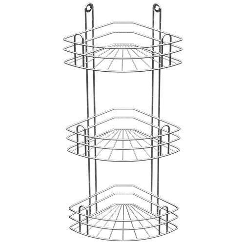 фото Полка угловая для ванной юнитрейд 3 яруса