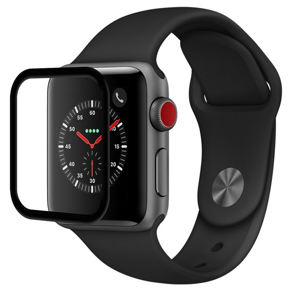 

Защитное стекло Krutoff Full Glue 3D для Apple Watch 1/2/3 (38mm), Full Glue 3D