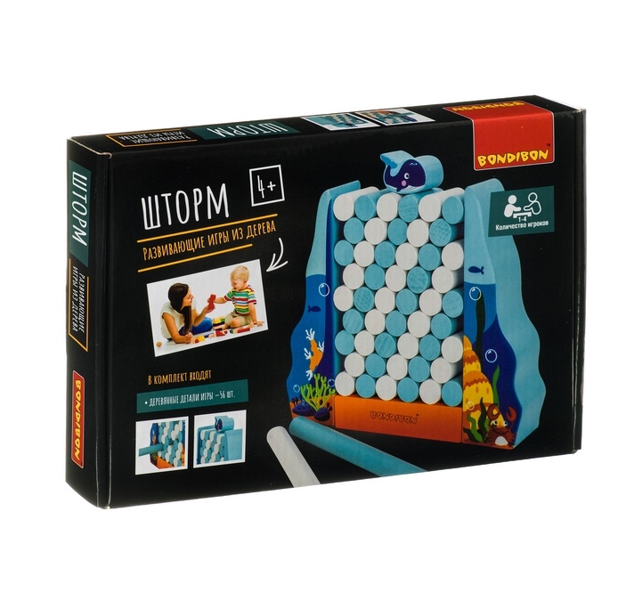 

Игра развивающая Bondibon Игра-баланс, Шторм ВВ4180-GW