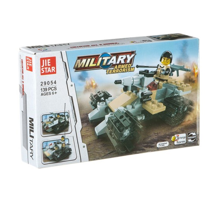 

Конструктор Military 3 в1, 139 деталей, Разноцветный