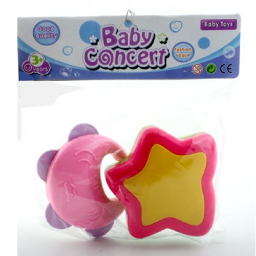 фото Набор погремушек из 2 шт. pvc, звезда/солнце lb0035 baby toys