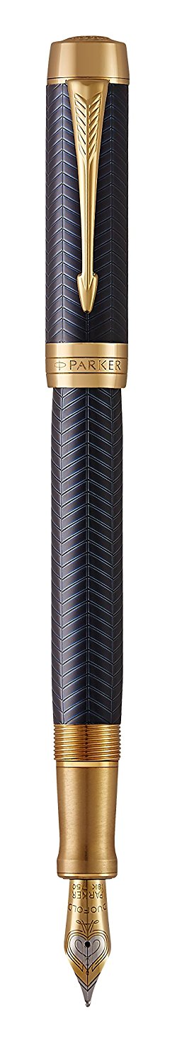 

Перьевая ручка Parker Duofold Blue Chevron GT F