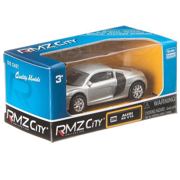 

Металическая модель RMZ CITY Audi R8 1:64, Серебристый