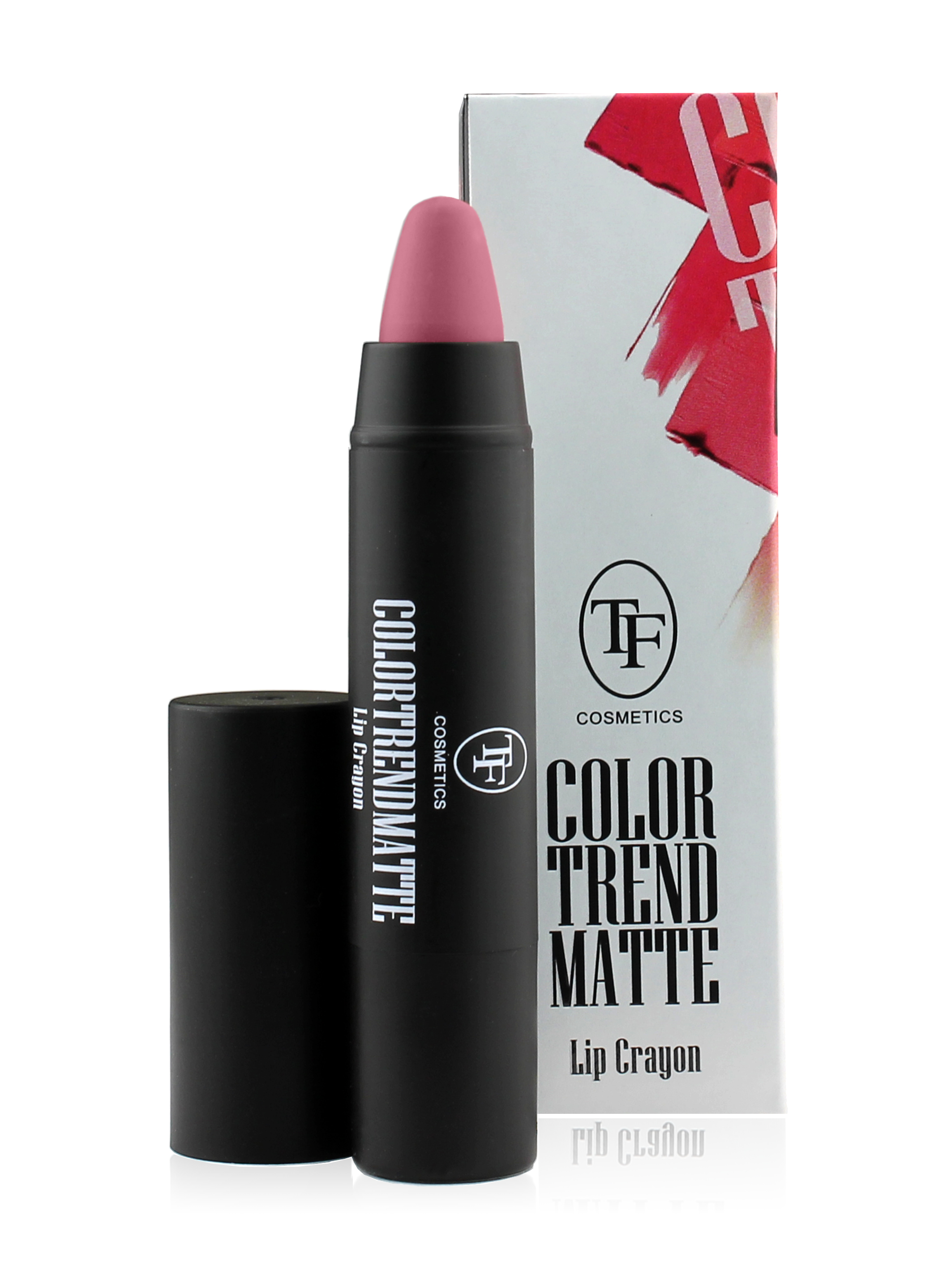 фото Матовая помада-карандаш для губ triumph color trend, тон 205 "розовый", tf tf cosmetics